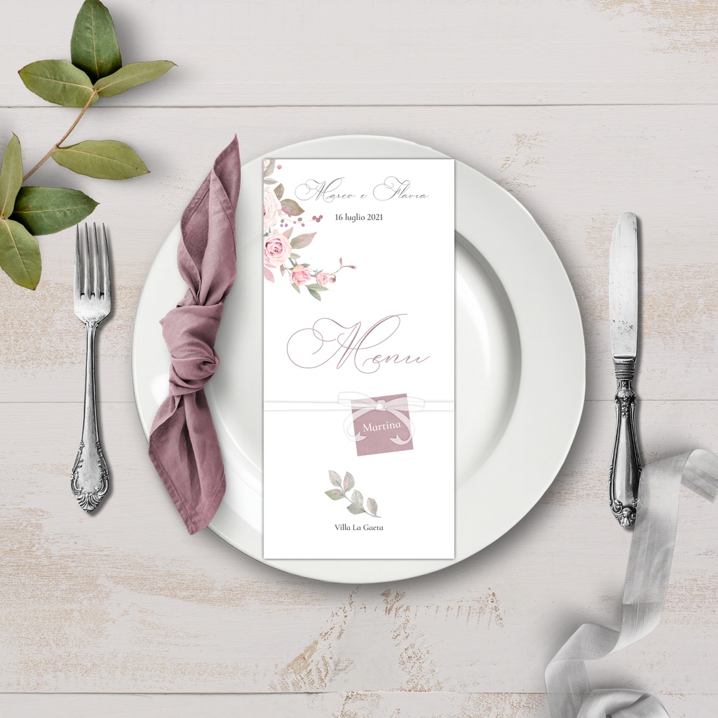 Menu - Only Roses Collection