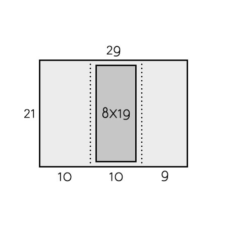 Partecipazione personalizzata - 3 ante con biglietto