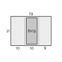 Partecipazione personalizzata - 3 ante con biglietto