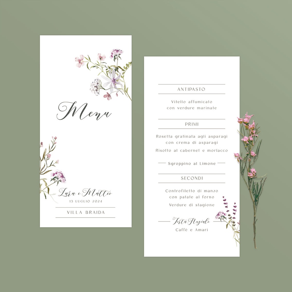 Menu - Note di Malva Collection (Solo Menu)