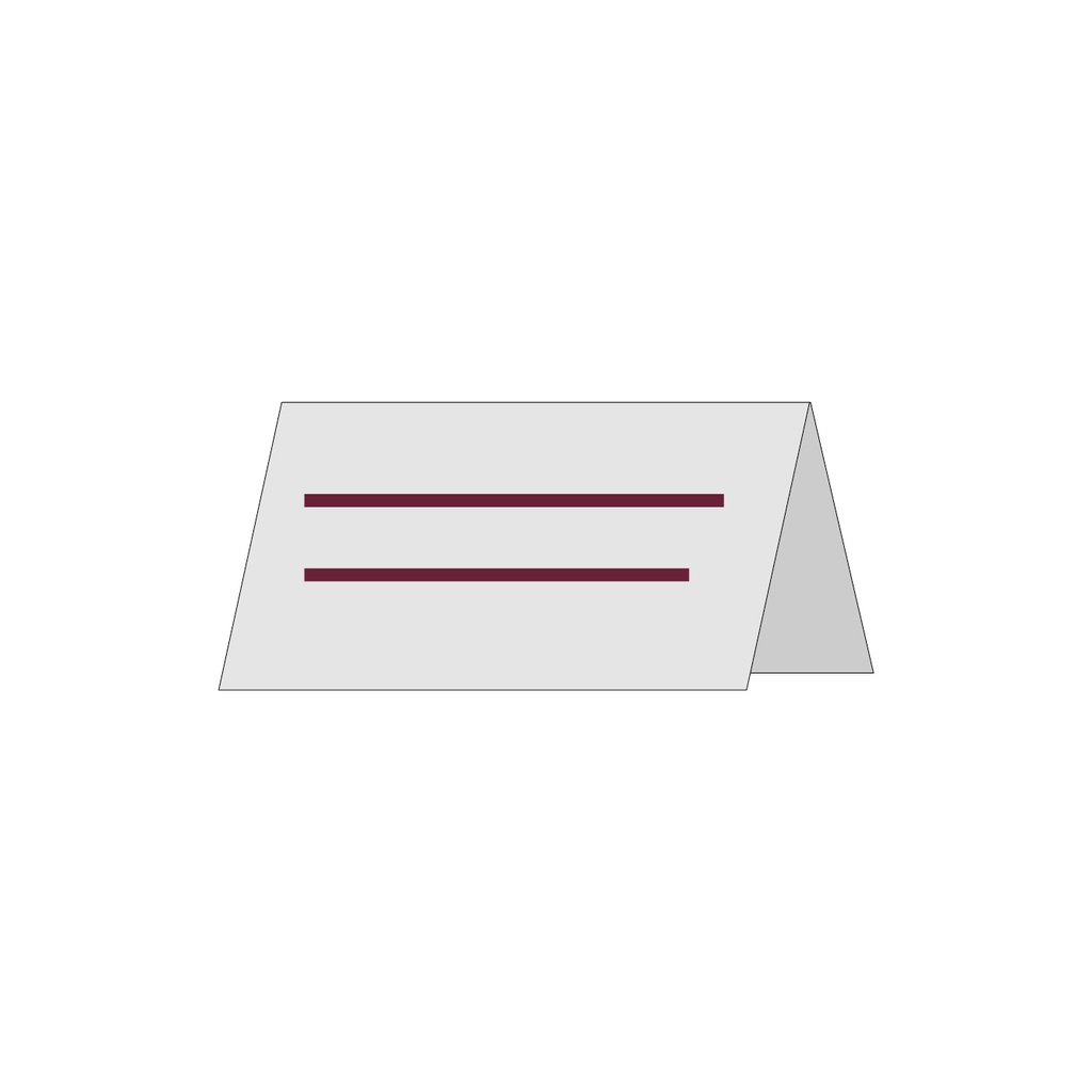 Escort Card - grafica fornita