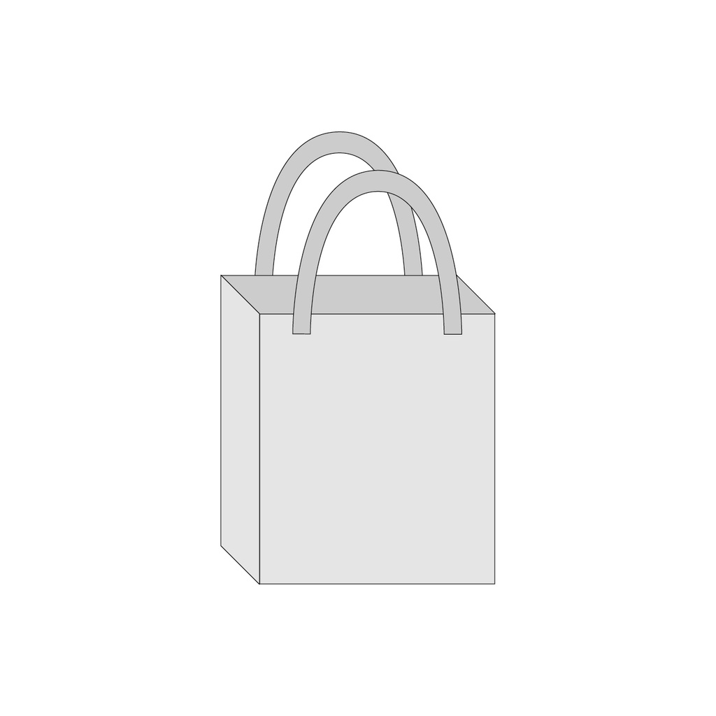 Wedding Bag - personalizzato (con manici in raso, senza adesivo)