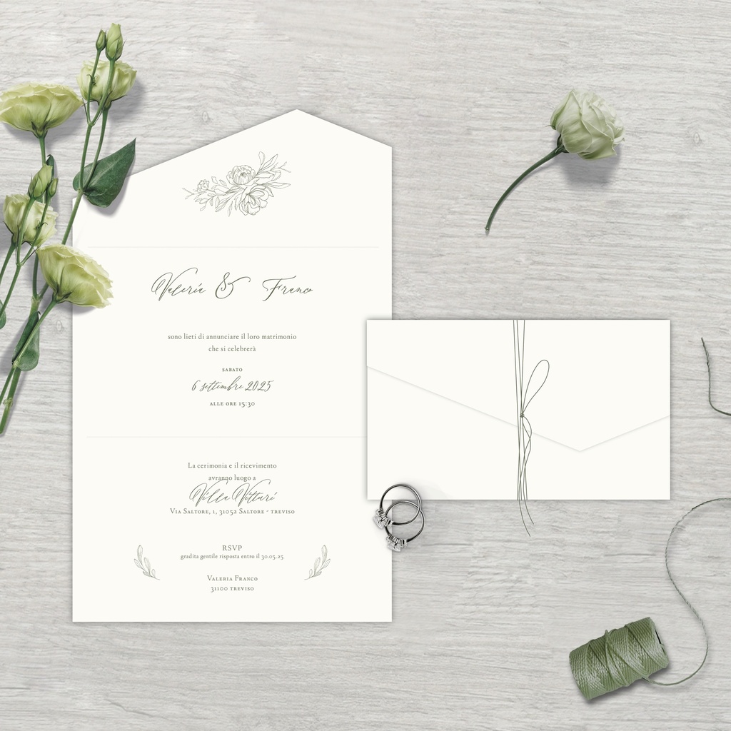 Partecipazione - Peony Amalfi Collection (5,5x5,5)