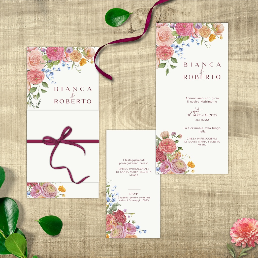 Partecipazione - Flower Power