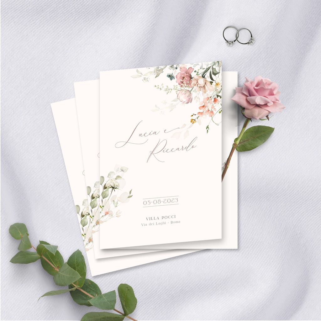 Libretto Cerimonia- Mon Jardin (Solo Copertina)