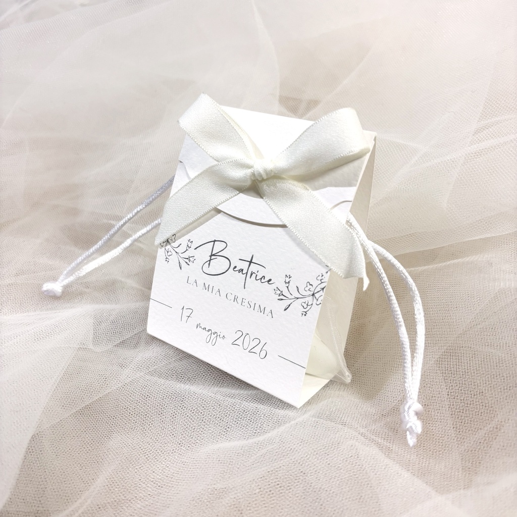Portaconfetti cartoncino sagomato - Ultra White Collection