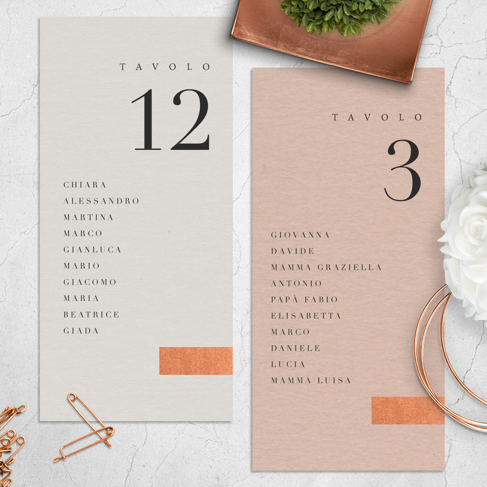 Tableau Marriage cartellini - Touch Collection (set 1/4)