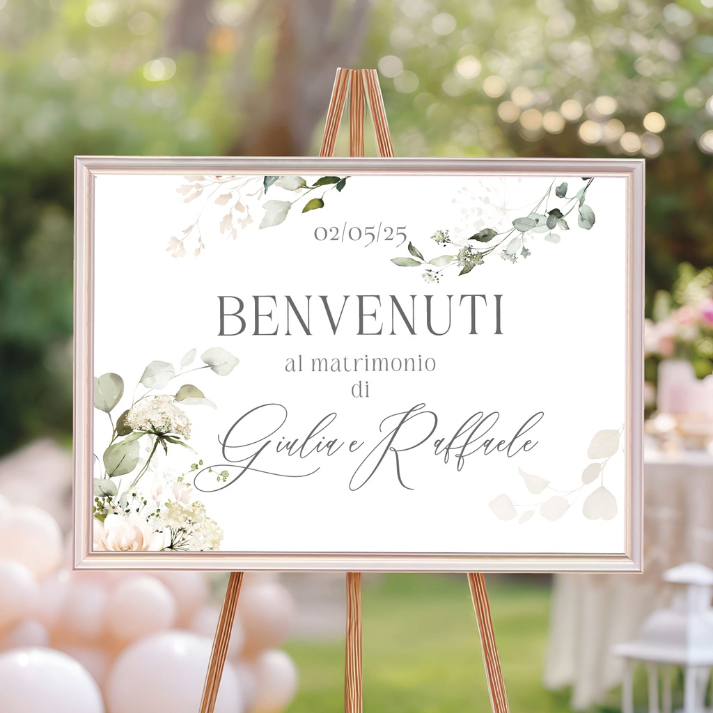 Cartello di Benvenuto - The Garden Collection