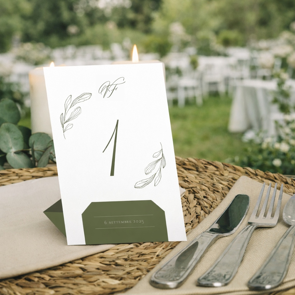 Segnatavolo - Peony Collection (set 1/4)