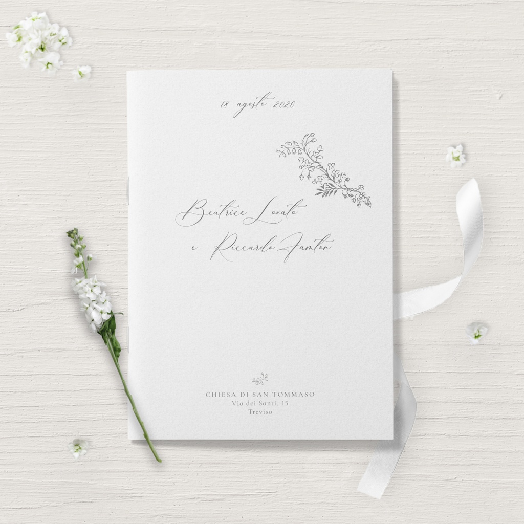 Libretto Cerimonia - Ultra White (Solo Copertina)