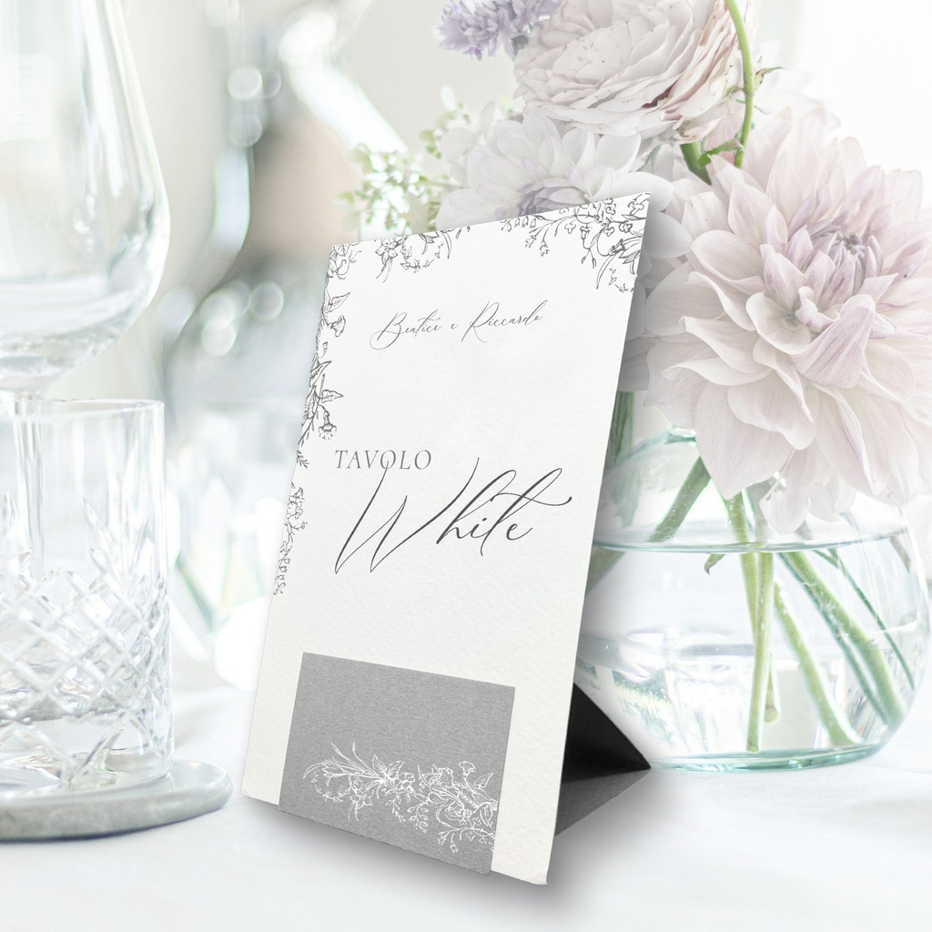 Segnatavolo, Set - Ultra White Collection