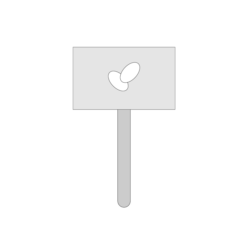 Cartellino confettata - personalizzato (cavalierini, squadrato)