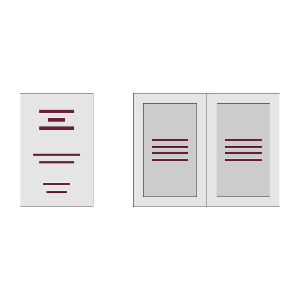 Partecipazione grafica fornita 11x22 - 2 ante + 2 biglietti (da 30 pz, tipo A)