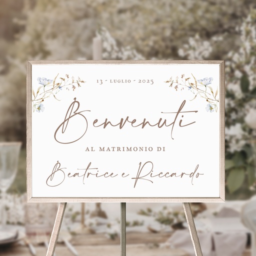 Cartello di Benvenuto - Cozy Mousse Collection