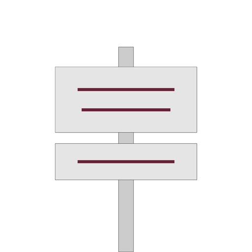 Cartello Indicazioni - grafica fornita