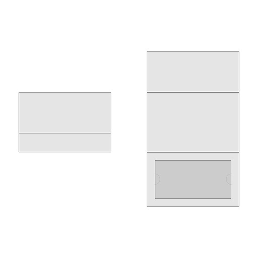 Partecipazione personalizzata - 3 ante con biglietto