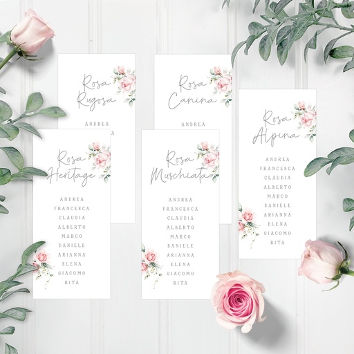 Tableau Marriage Escort Card - Giardino Segreto Collection