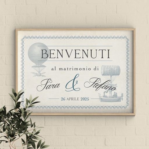 Cartello di Benvenuto - Phileas Fogg Collection